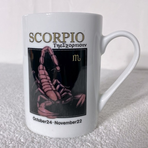 Vintage Ceramic Scorpio Mug Coffee Cup - Picture 1 of 11